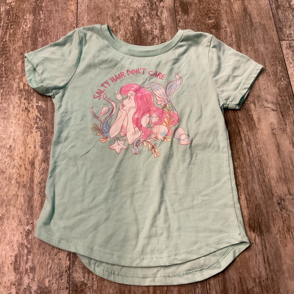 Kids Mint Green Mermaid Graphic Tee